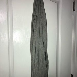 NWOT Grey t shirt material infinity scarf
